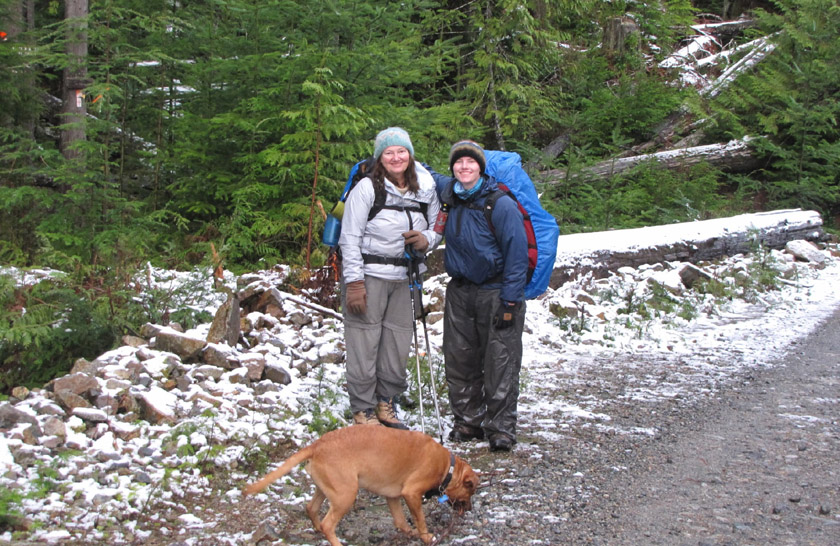 Sunshine Coast trail in winter